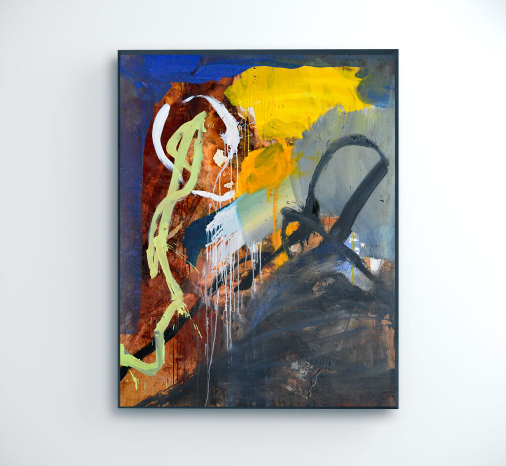 Le double, 100 F, huile sur bois, 2009, Julien Nègre