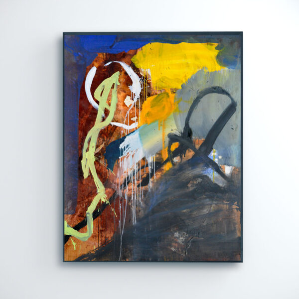 Le double, 100 F, huile sur bois, 2009, Julien Nègre